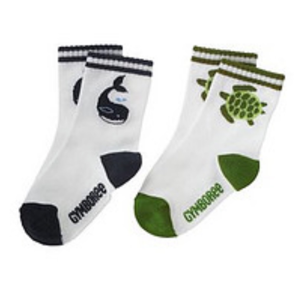 NWT Gymboree Shark Reef Turtle Whale Socks 2 pair Size 2-3 years shoe si…